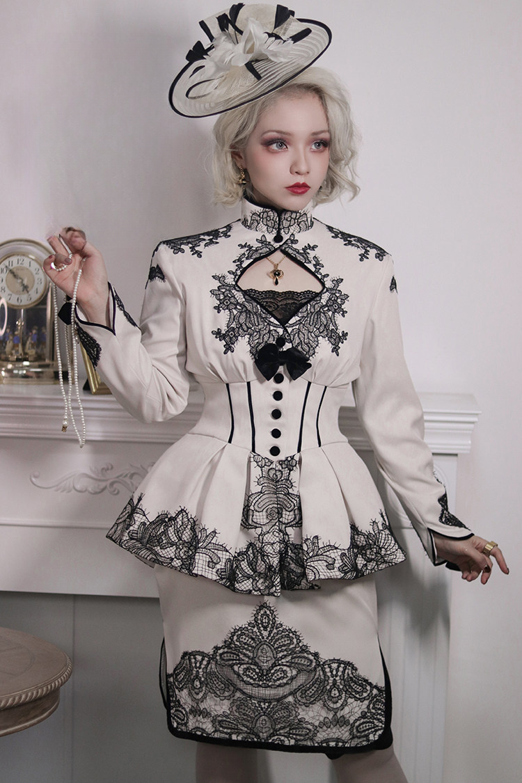 Plus-size Lolita product page checklist with exact SKU photo