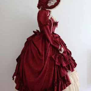 Plus Size Moonlit Britain Red Short - Hime Lolita