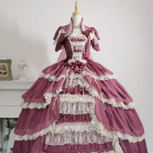 Plus Size Butterfly Forest Dusty Rose Long - Sweet Lolita