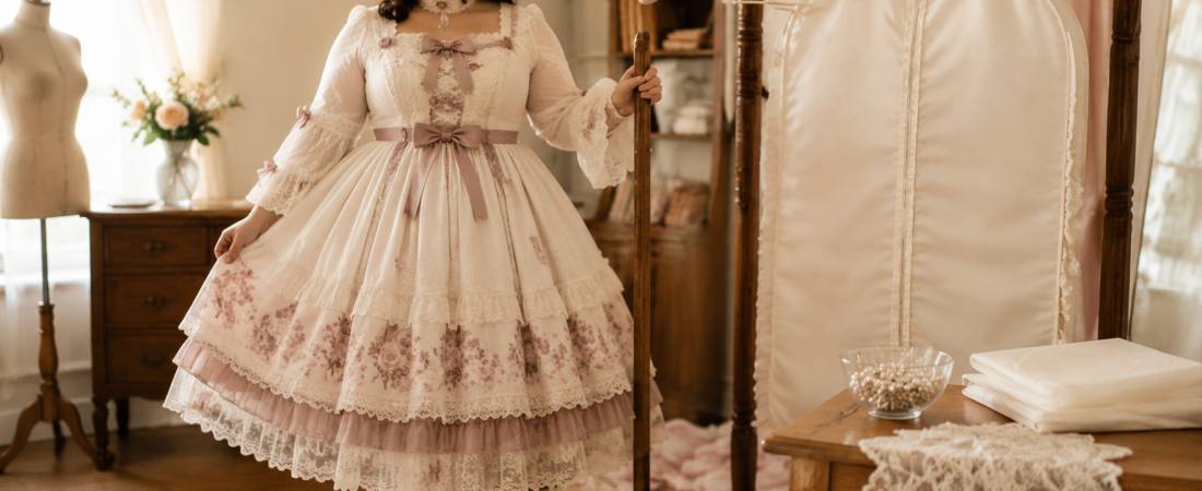 How to Care for a Plus-Size Lolita Dress: Washing, Lace Protection, and Storage