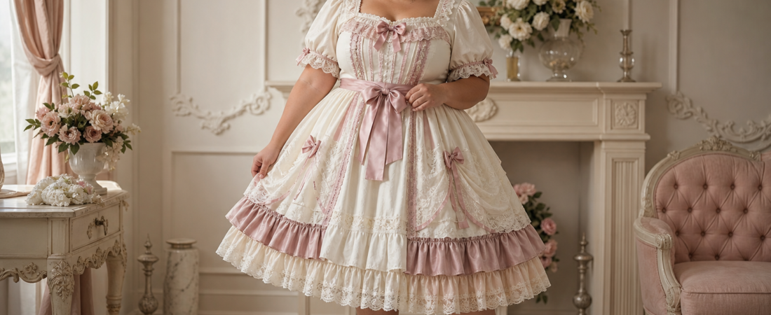 Plus-Size Lolita Neckline and Bust Fit: Square, Sweetheart, and High-Neck Styles
