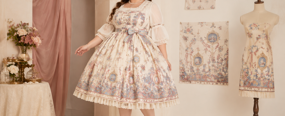 How to Choose a Plus-Size Lolita Dress Print: Scale, Placement, and Visual Balance